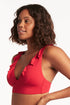 Sea Level Essentials Frill Bra Top